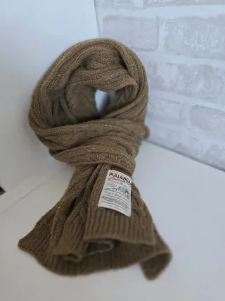 Bufanda Pull&Bear hombre marrón trenzada