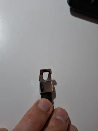 Pulsera Lotus Cuero y Acero Hombre