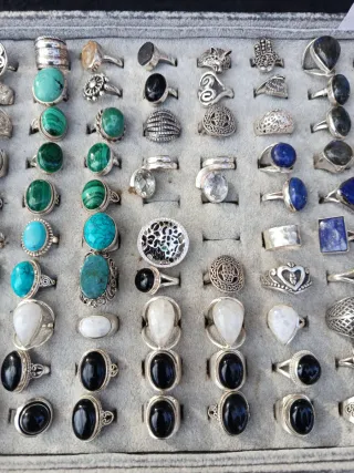 Anillos Plata Ley Talla Pequeña Ajustable