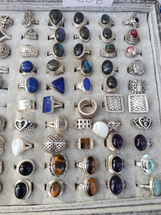 Anillos Plata Ley Talla Pequeña Ajustable