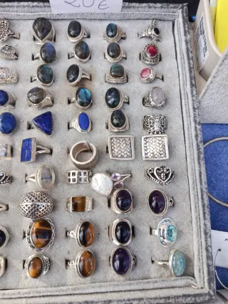 Anillos Plata Ley Talla Pequeña Ajustable