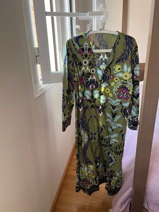 Vestido largo estampado