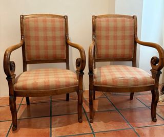 2 Sillas Antiguas Estilo Francés Luis Felipe