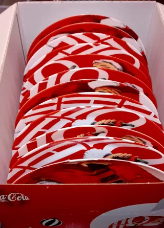 Piatti Coca-Cola Babbo Natale 25cm