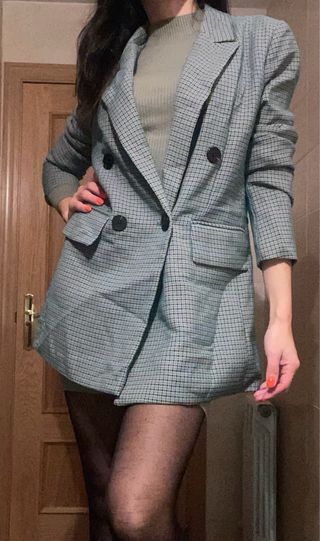 Chaqueta cuadros New Collection Talla M