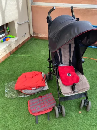 Silleta McLaren negro y beige