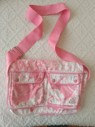 Bolsa Roxy Rosa y Blanca Floral