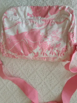 Bolsa Roxy Rosa y Blanca Floral