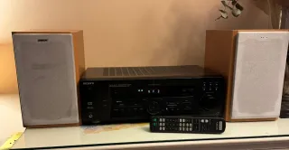 Amplificador Sony STR-475 con Mando y Altavoces
