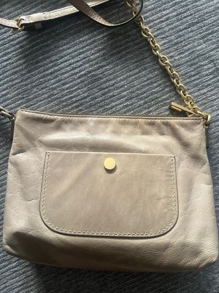 Bolso Piel Bimba y Lola gris claro