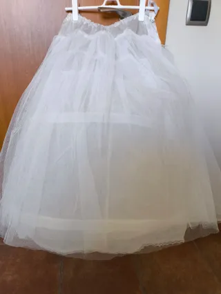 Cancán Fallera Niña Blanco