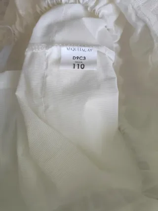 Cancán Fallera Niña Blanco