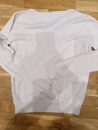 Chaqueta rosa palo con botones. De algodón nylon