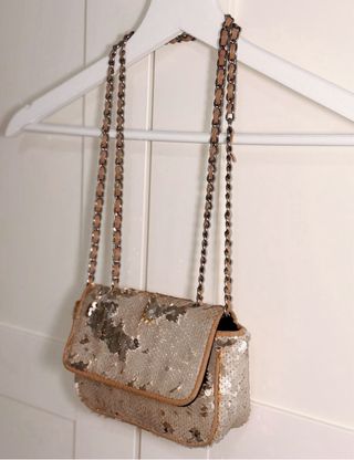 Bolso lentejuelas dorado/plateado