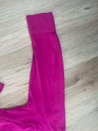 Blusa cruzada Punto Roma T50 fucsia