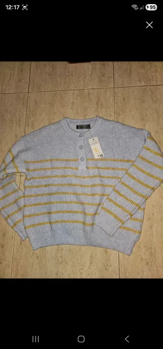 Lote 2 jerseys rayas L Nuevos