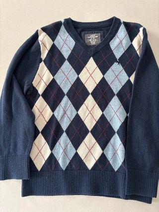 Jersey rombos niño, talla5-6