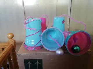 Campanas Navideñas Decoradas Hechas a Mano