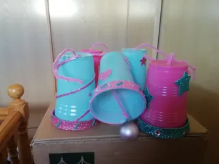 Campanas Navideñas Decoradas Hechas a Mano