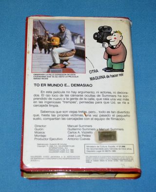 Película VHS To er mundo e demasiao. Kalender V