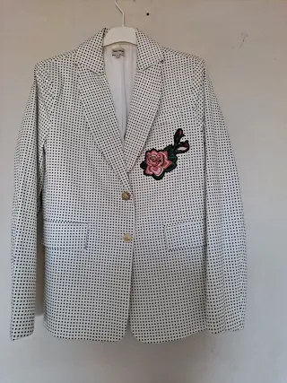 Chaqueta Teria Yabar Lunares Rosa