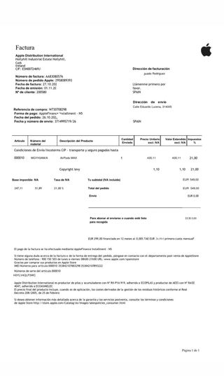 Apple AirPods Max Argento