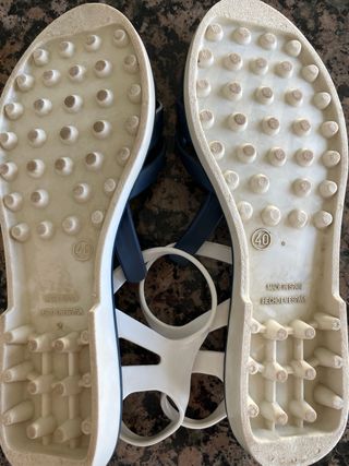 Sandalias Igor Azul y Blanco
