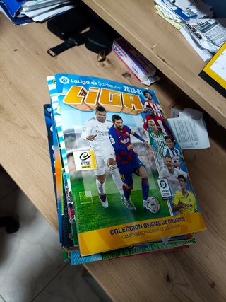 11 albumes futbol Liga Panini