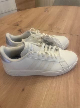 Adidas Grand Court Base 2.0 Bambas Blancas Talla 4