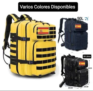 Mochila Táctica Morada 50L Impermeable