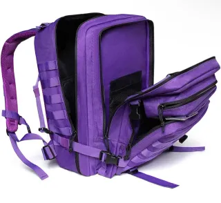 Mochila Táctica Morada 50L Impermeable