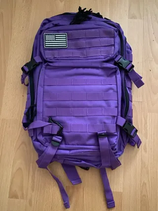 Mochila Táctica Morada 50L Impermeable