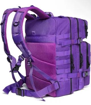Mochila Táctica Morada 50L Impermeable