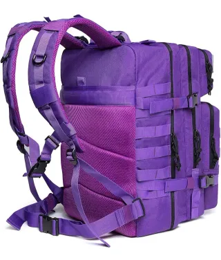 Mochila Táctica Morada 50L Impermeable