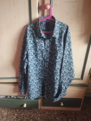 Camisa estampada manga larga