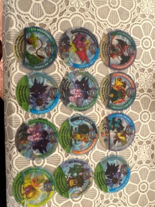 Tazos Pokémon League 2 - 12 tazos dos repetidos