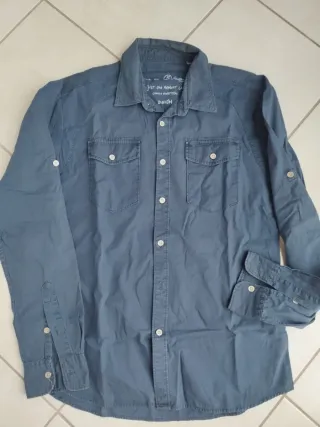 Camicia uomo cotone manica lunga