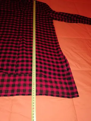 Vestido camisero Benetton cuadros T. U