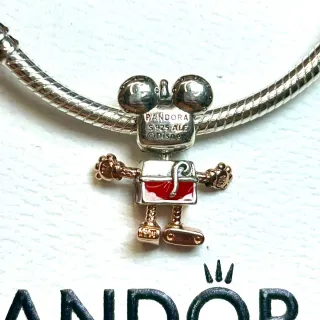 Charm Mickey Robot Plata Pandora