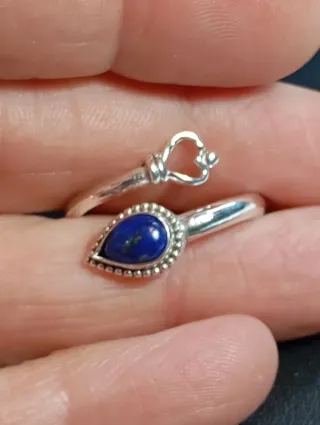 Anillo Plata Ley lapizlazuli
