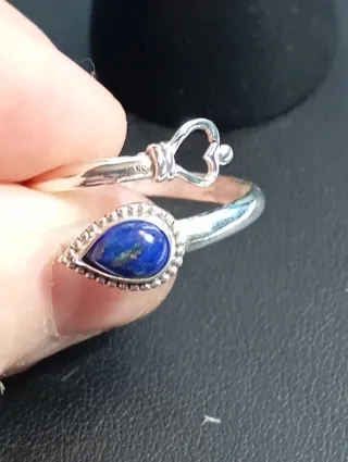 Anillo Plata Ley lapizlazuli