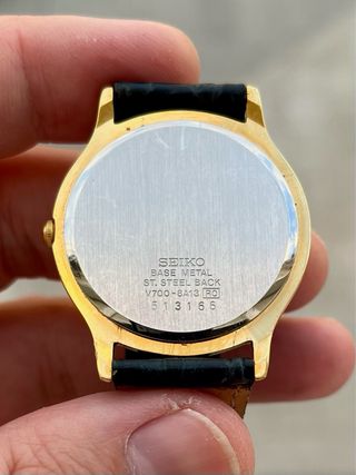Reloj Seiko Quartz Vintage Gold Nuevo *Año 1995*