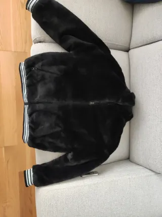 Chaquetas de invierno gris jaspeado azul y negro