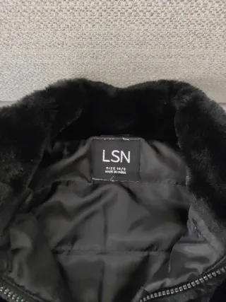 Chaquetas de invierno gris jaspeado azul y negro