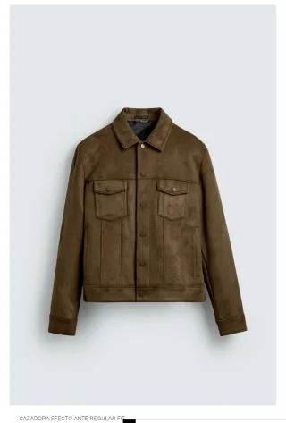 Cazadora efecto ante hombre Talla M