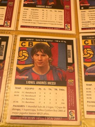 Cromo Messi La Liga 2007 Multicromo