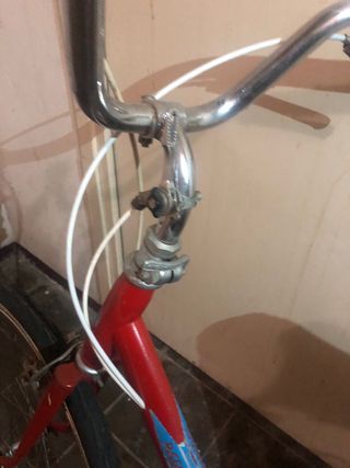 Bicicleta Vintage Plegable Roja. 3 marchas