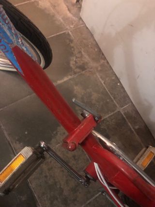 Bicicleta Vintage Plegable Roja. 3 marchas