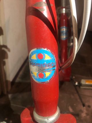 Bicicleta Vintage Plegable Roja. 3 marchas