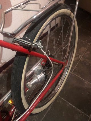 Bicicleta Vintage Plegable Roja. 3 marchas